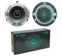KIT SET PER IPNOSIS IPT 2503 IPT2503 2 tweeter da 9,8 cm 98 mm di diametro, 100 watt rms 200 watt max, 4 ohm, 104 db spl, per auto, a coppia