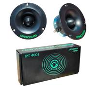 KIT SET PER IPNOSIS IPT4001 2 tweeter da 120 watt rms e 240 watt max, da 4" 10 cm 100 mm di diametro, impedenza 4 ohm, 107 db spl, con magnete al neodimio, a coppia