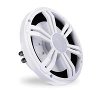 KIT SET PER PYLE PLSMRW84WT 1 subwoofer marino impermeabile da 20 cm 200 mm 8" di diametro, 150 watt rms e 300 watt max, doppia bobina 4 + 4 ohm, per imbarcazioni, sospensione in gomma,1 pezzo