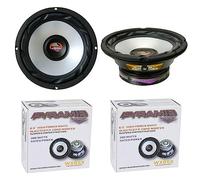 KIT SET PER PYRAMID WX65X 2 woofer altoparlanti diffusori da 16,5 cm 165 mm 6,5" di diametro da 150 watt rms e 300 watt max impedenza 4 ohm, per auto, a coppia