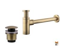 Kit set sifone e piletta clic clac bronzo Damast KITSET01BR