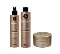 Keratin P Biacrè Kit ® Repair Spray 200ml + Shampoo 500ml + Intensive Mask 500m