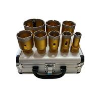 Kit Set Valigia Ad 8 Frese a Tazza Diamantate Per Smerigliatrice Da 20 a 68 MM