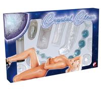 Kit sex toy per coppia crystal trasparenti clear