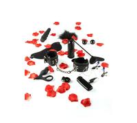 Kit sextoys bondage vibratore vaginale stimolatore anale in silicone manette hot