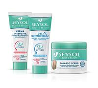 Kit Seysol Body&Beauty Crema Intensiva Anticellulite, Gel Effetto Feddo Anticellulite, Talasso Scrub