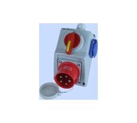 Kit sezionatore C32-18.1N 0-1 + 32A spina 3P+N+Z/16A 974023