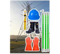Kit Sicurezza Elettrica 10kV con Asta Isolante e Rilevatore Tensione | For il personale qualificato nelle sale di distribuzione, supportare le attività di ispezione e manutenzione elettrica
