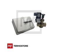 KIT SICUREZZA GAS RILEVATORE FUGHE GAS GPL PROPANO CON ELETTROVALVOLA 3/4 N.A.