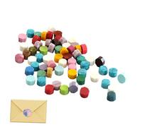 Kit sigillo di, pellet di per sigilli per timbri - Perline per sigilli di lacca in colori assortiti - Pellet di lacca creativi per carte da 100X per tutte le età, amici, famiglia