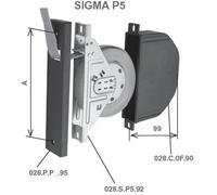Kit "SIGMA P5" per tapparelle composto da avvolgitore semincasso con cintino, pl
