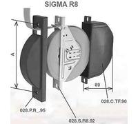 KIT "SIGMA R8" per tapparelle composto da avvolgitore con cintino, placca e cass