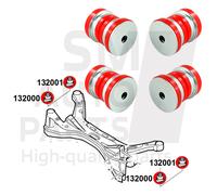 kit silent blocco sottotelaio posteriore per Opel Vectra Cavalier C (2002-2008)