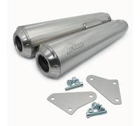 9760U - Terminali Scarico LeoVince CLASSIC RACER Inox Ø 50 RIGHT & LEFT