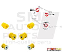 kit silenziatori sospensioni anteriori per Audi 50, VW Derby, Polo