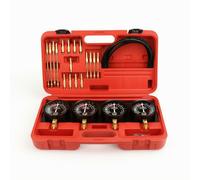 Kit Sincronizzatore Carburatore con 4 Manometri Analogico Kit Vacuometro a 4 Vie
