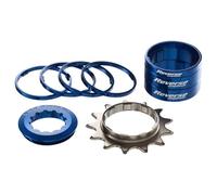 Kit Single Speed con Pignone 13 Denti REVERSE COMPONENTS Colore Blu scuro