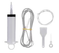 Kit siringa per la pulizia del frigorifero, strumento di dragaggio dello scarico del frigorifero, strumento di pulizia del foro di scarico del frigorifero, kit di pulizia riutilizzabile per rimuovere