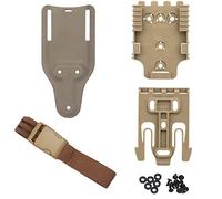Kit sistema di bloccaggio rapido, con cinturini per fondina, piattaforma con passante per cintura a gamba tesa (20 cm) Base adattatore QLS 22 19