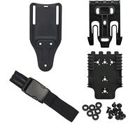 Kit sistema di bloccaggio rapido, con cinturini per fondina, piattaforma con passante per cintura a gamba tesa (20 cm) Base adattatore QLS 22 19 GB-56/ACC-01/02 BK