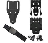 Kit sistema di bloccaggio rapido, con cinturini per fondina, piattaforma con passante per cintura a gamba tesa (17 cm) Base adattatore QLS 22 19