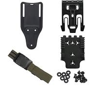 Kit sistema di bloccaggio rapido, con cinturini per fondina, piattaforma con passante per cintura a gamba tesa (20 cm) Base adattatore QLS 22 19