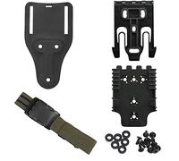 Kit sistema di bloccaggio rapido, con cinturini per fondina, piattaforma con passante per cintura a gamba tesa (17 cm) Base adattatore QLS 22 19