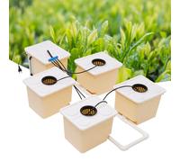 Kit sistema di coltivazione idroponica per piante da 11 litri con 5 secchi Sistema di coltivazione a goccia per coltivazione di irrigazione interna per la casa DHL