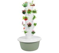 Kit sistema di coltivazione idroponica per torre da giardino verticale da | Torre da giardino idroponica verticale per coltivare erbe fresche, frutta e verdura con efficiente sistema di pompa