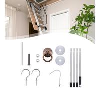 Kit sistema di discesa scala per soffitta per gancio di discesa