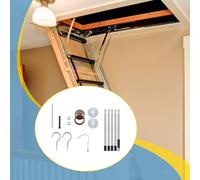 Kit sistema di discesa scala per soffitta per gancio di discesa