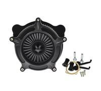 Kit sistema di filtraggio dell'aria di aspirazione della turbina per moto, adatto per Harley Sportster Dyna V-Rod Softail Fat Boy(A)