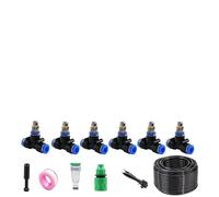 Kit sistema di irrigazione, irrigazione a goccia, automatico, kit micro goccia con ugello spruzzatore regolabile per accessori serra, cortile, pr nero 20m 912 pipe + 20 sets of quick-connect fittings