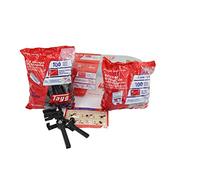 Kit sistema di livellamento 1´5 mm, (100 basi, 100 cunei, 1 pinza plastica)