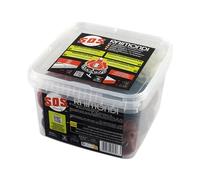 RAIMONDI RLS Sistema Livellante SOS con Base Frangibile, Kit 100 Basi + 30 Ghiere + 30 Rondelle Antigraffio, Fughe da 1,5 mm a 5 mm, Piastrelle da 3 mm a 20 mm