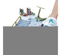 Kit Skate Park Fingerboard - 16 x 16 x 8,5 cm Set Rampe Finger Skateboard | Mini Rampe Finger Skateboard, Kit fai da te Completo con 11 Pezzi | Allenamento E Regalo di Compleanno per Bambini E