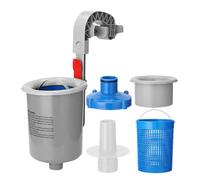 Kit skimmer per piscina - cesto galleggiante, griglia rimovibile | Rimozione automatica dei rifiuti per collane gonfiabili, strutture metalliche, piscina alta, parchi posteriori, pulizia giornaliera