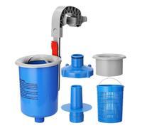 Kit skimmer per piscina - cesto galleggiante, griglia rimovibile | Rimozione automatica dei rifiuti per collane gonfiabili, strutture metalliche, piscina alta, parchi posteriori, pulizia giornaliera