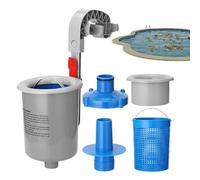 Kit Skimmer per Piscine Fuori Terra - Dispositivo di Pulizia con Montaggio a Parete per Manutenzione Piscina,Accessori per Pulizia Manutenzione Ricambi per Strutture Metalliche Tubolari