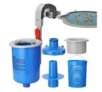 Kit Skimmer per Piscine Fuori Terra - Galleggiante con Cestino Estraibile - Accessori per Pulizia Manutenzione Ricambi per Strutture Metalliche Tubolari Piscine Gonfiabili Giardino Esterno