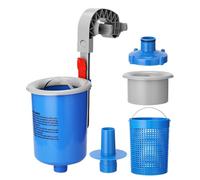 Kit Skimmer per Piscine Sepolte, Kit Skimmer da Parete per Piscine Sepolte, Raccogliere Automatico dei Rifiuti per Telaio Tubolare Giardino