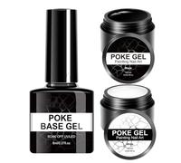 Kit Smalto Gel - 3 Pezzi Multifunzionale a Lunga Durata - Smalto Gel Per Unghie Bianco E Nero Per Decorazione - Per Casa E Salon, Per Natale E Compleanno, Per Disegno E Pittura, Per Donne, Ragazze E A