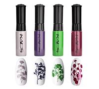 Kit smalto per unghie 4 colori timbratura lacca colorato colori caramelle colore solido del chiodo pigmento Nail Design Manicure Disegno Stampa Strumento per nail art