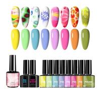 Kit smalto per unghie, smalto gel per unghie a 8 colori a secco rapido: accessorio per donne per mamme Halloween Wedding Home Summer Salon Holiday