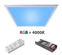 KIT SMART pannello sottile da incasso luce colorata LED 94W RGB centralina WiFi [EEK: F]