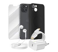 Kit Smart per iPhone 13 Cover, Vetro Protettivo, Caricatori, Auricolari (6