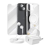 Kit Smart per iPhone 13 Cover, Vetro Protettivo, Caricatori, Auricolari (6