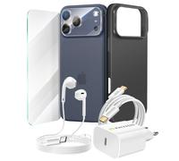Kit Smart per iPhone 17 Pro Cover, Vetro Protettivo, Caricatori, Auricolari (6