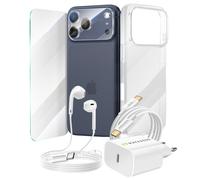Kit Smart per iPhone 17 Pro Max Cover, Vetro Protettivo, Caricatori, Auricolari
