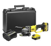 KIT SMERIGLIATRICE ANGOLARE 18V 4.0Ah 2 BATTERIE+CARICABATTERIA FATMAX STANLEY
